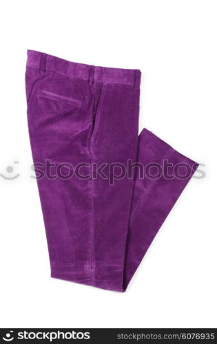 Trousers isolated on the white