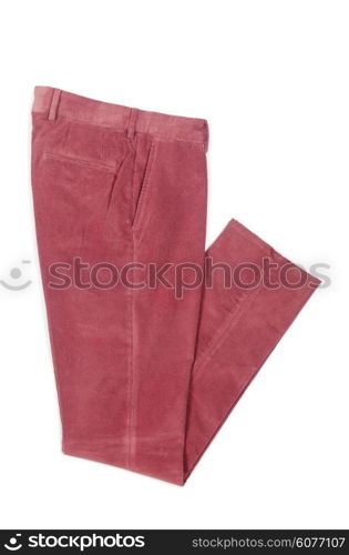 Trousers isolated on the white