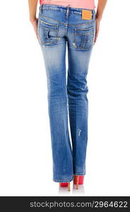 Trousers isolated on the white background