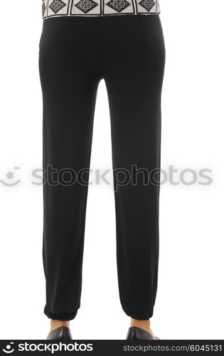 Trousers isolated on the white background