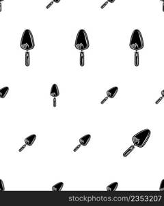 Trowel Icon Seamless Pattern, Trowel Vector Art Illustration