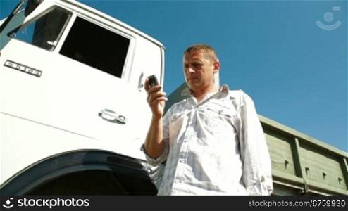 Truck Driver Using Mobile Phone