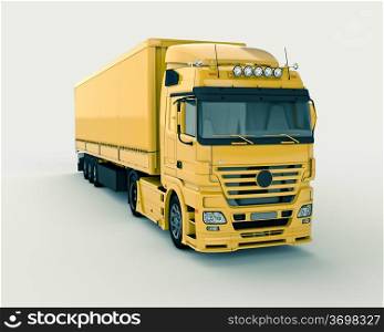 Truck on a light background, with shadows