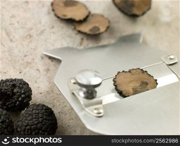 Truffle and slicer