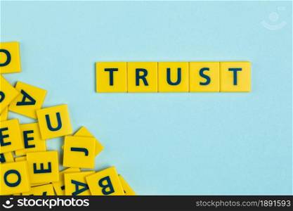 trust word scrabble tiles. Resolution and high quality beautiful photo. trust word scrabble tiles. High quality and resolution beautiful photo concept