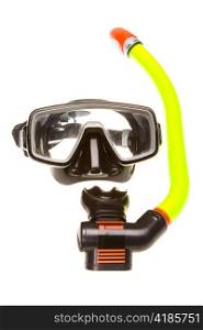 Tube for diving (snorkel) and mask