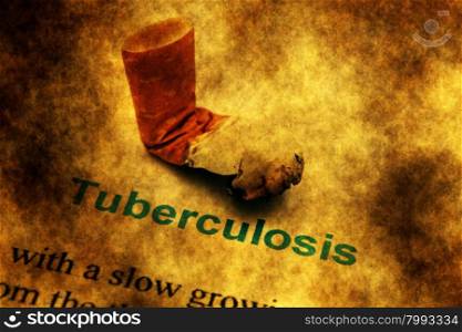 Tuberculosis grunge concept