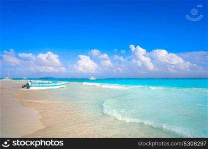 Tulum Caribbean turquoise beach in Riviera Maya of Mayan Mexico