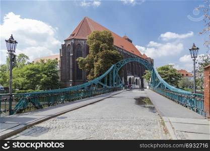 Tumski bridge. Wroclaw. Poland