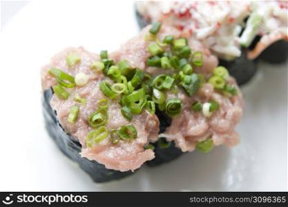 Tuna roll sushi