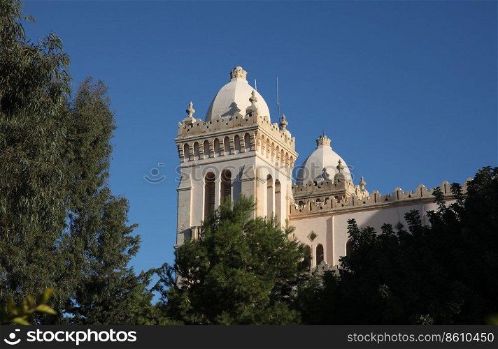 Tunisia. Carthage. Byrsa hill - Saint Louis cathedral