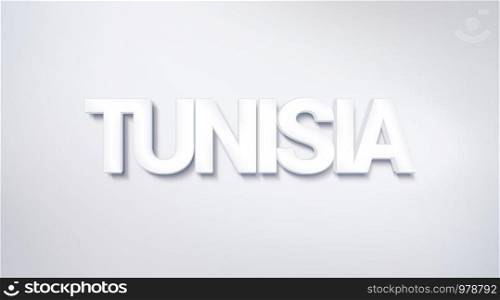 Tunisia, text design. calligraphy. Typography poster. Usable as Wallpaper background