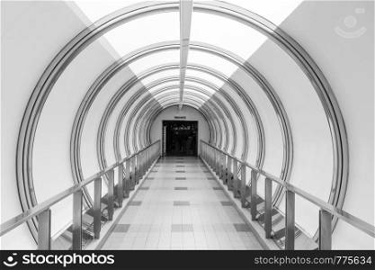 Tunnel connecting two shopping malls in Bangkok, Thailand