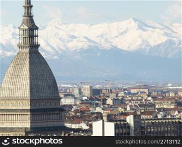 Turin, Italy. Turin panorama view seen from the hill