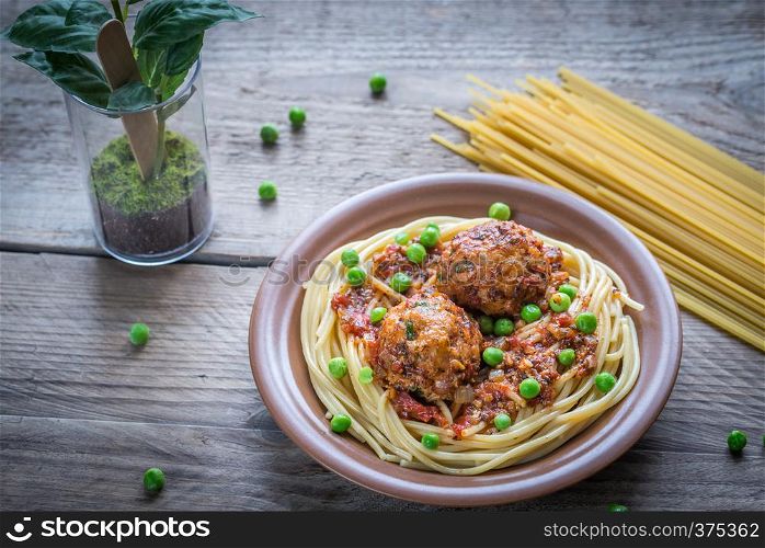 Turkey meatballs with pasta