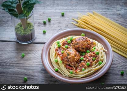 Turkey meatballs with pasta