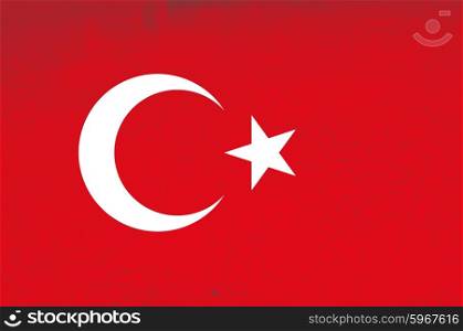 turkey red and white flag illustration, computer generated