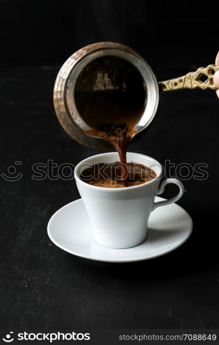 Turkish coffee and pot