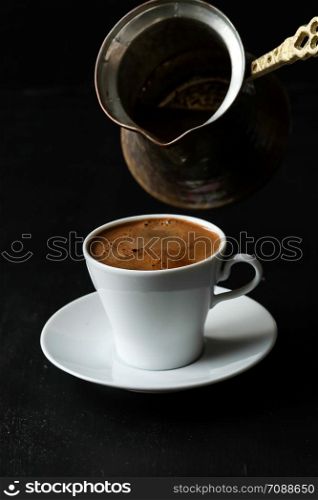 Turkish coffee and pot