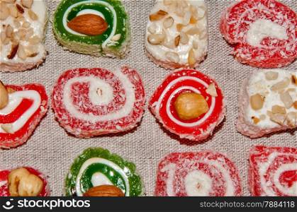 Turkish delight sweets in Arab tradition