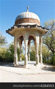 Turkish pavilion (Silver pavilion) oldest belvedere in livadiya garden, Yalta, Crimea