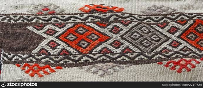 Turkish traditional kilim, geometric patterns from Anatolia