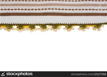Turksih traditional woman scarf with floral embroidery