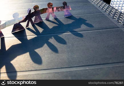 turn around of paper figure backround,wallpaper