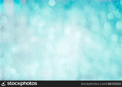 Turquoise blue background with bokeh