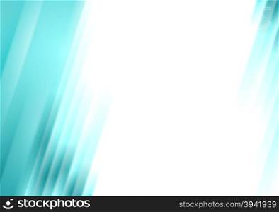 Turquoise blurred stripes bright corporate background