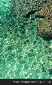 Turquoise sea surface from Spain