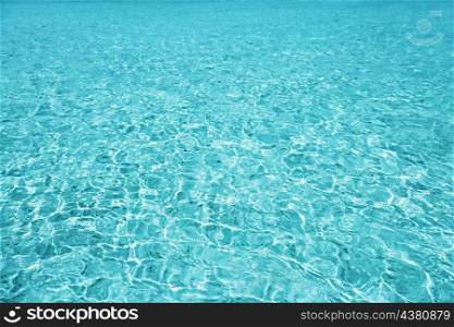 Turquoise sea water as a natural background