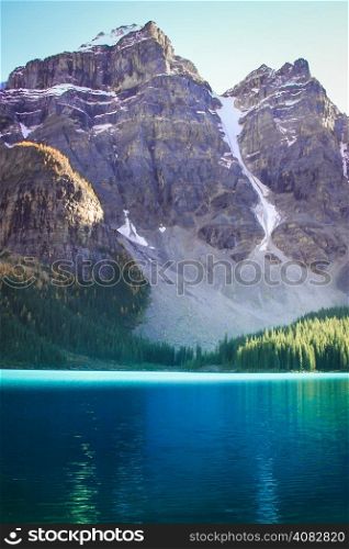 Turquoise water and mountains