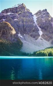 Turquoise water and mountains