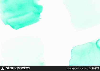 turquoise watercolor design white background