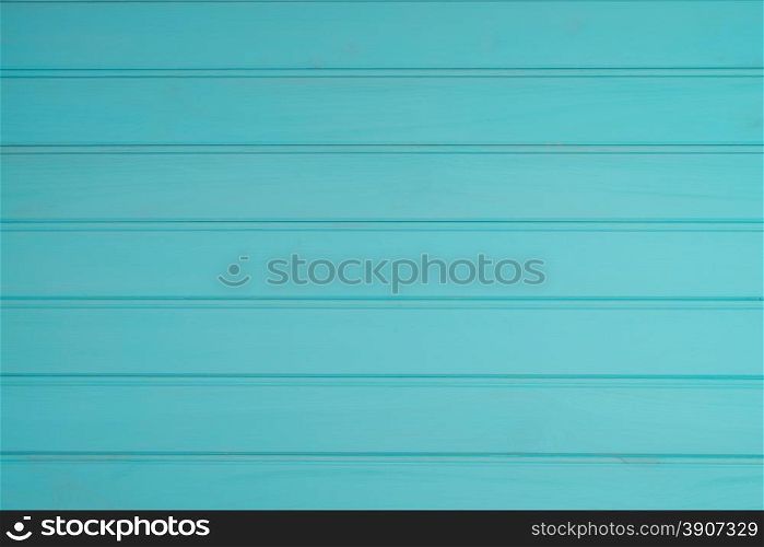 Turquoise wood boards background.