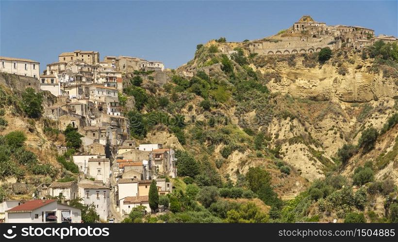 Tursi, Matera, Basilicata, Italy: panoramic view of the old village