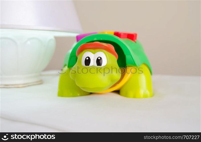 turtle educational toy early development concept close up.. turtle educational toy early development concept close up