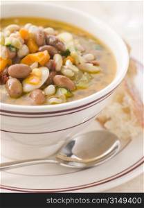 Tuscan Bean Soup with Crusty Bread