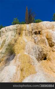 Tuscany region, Italy. Close to Bagni San Filippo you can find this wonderful natural beauty made from termal limestone
