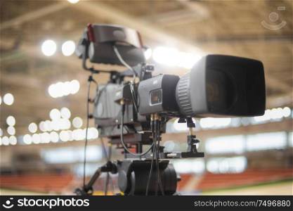 tv camera at sporting events