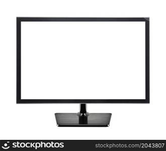 TV flat screen isolated on white