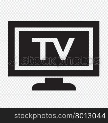 tv icon design Illustration