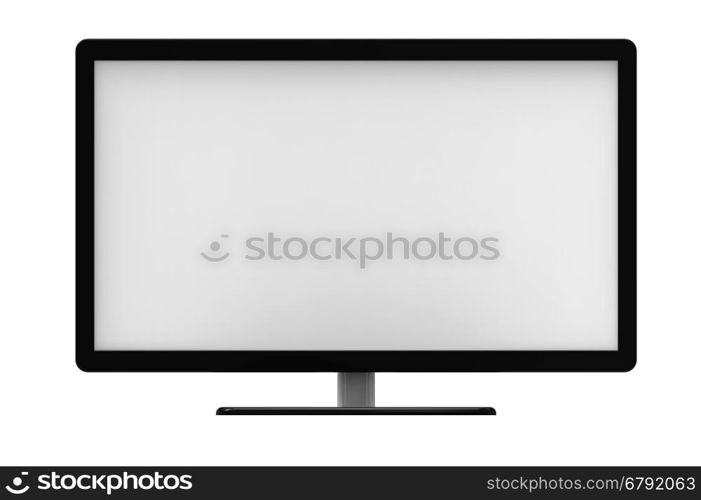 Tv screen, isolated on white background, 3D rendering