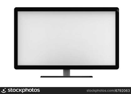 Tv screen, isolated on white background, 3D rendering