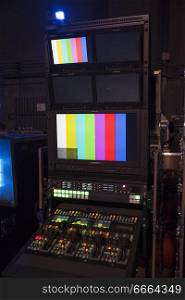 TV studio for filming programs and news