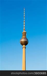 Tv tower in Alexanderplatz, Berlin, Germany