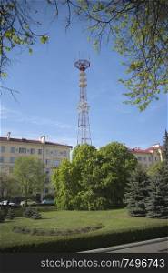 TV tower in the city of Minsk. Belarus