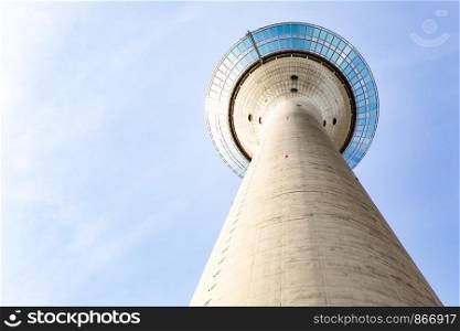 TV-Tower Rheinturm in Dusseldorf - Germany