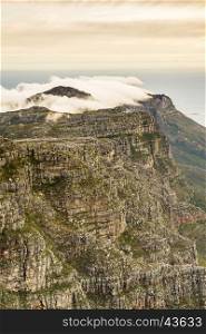 Twelve Apostles as viewed from the top of Cape Town's Table Mountain, South Africa